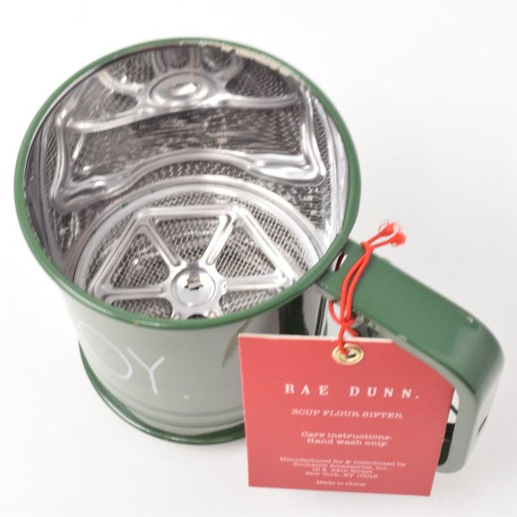 Rae Dunn Joy Flour Sifter Baking Holiday Green New Bake Kitchen Decor Cottagecor - Picture 7 of 14